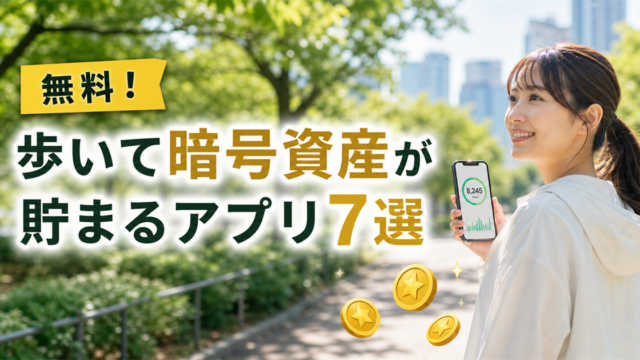 歩いて暗号資産が貯まるおすすめアプリ7選