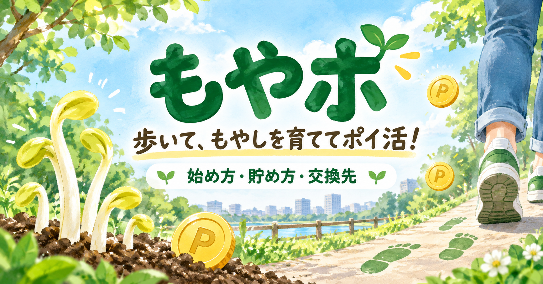 歩いてポイ活アプリ「もやポ」とは？もやしを育ててAmazonギフトカードに交換！始め方・貯め方を解説